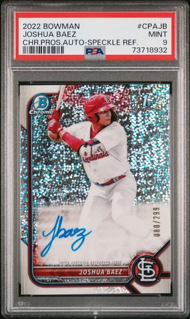 2022 Bowman Chrome Joshua Baez Prospect Autographs Refractor #CPA-JB card image