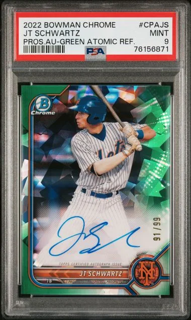 2022 Bowman Chrome Jt Schwartz Prospect Autographs #CPAJS card image