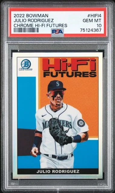 2022 Bowman Chrome Julio Rodriguez Hi-Fi Futures #HIFI-4 card image