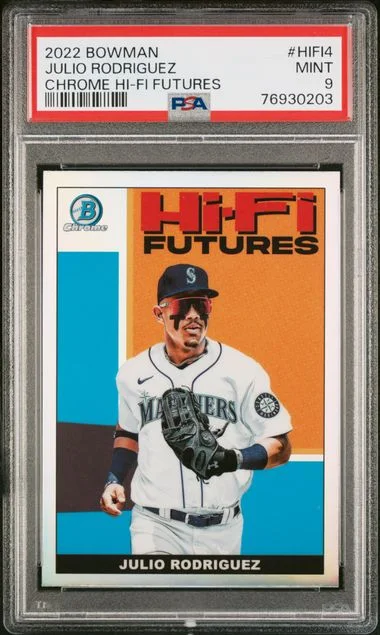 2022 Bowman Chrome Julio Rodriguez Hi-Fi Futures #HIFI4 card image