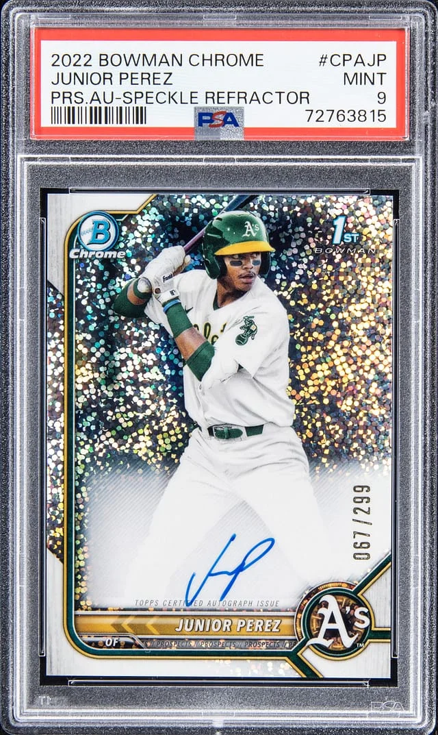 2022 Bowman Chrome Junior Perez Prospect Autographs #CPAJP card image