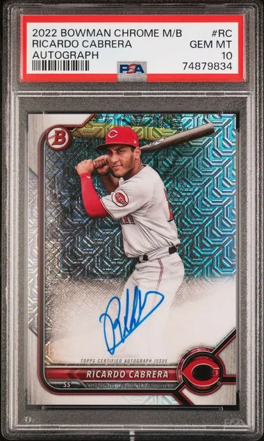 2022 Bowman Chrome Mega Box Autographs # Ricardo Cabrera #no-number card image