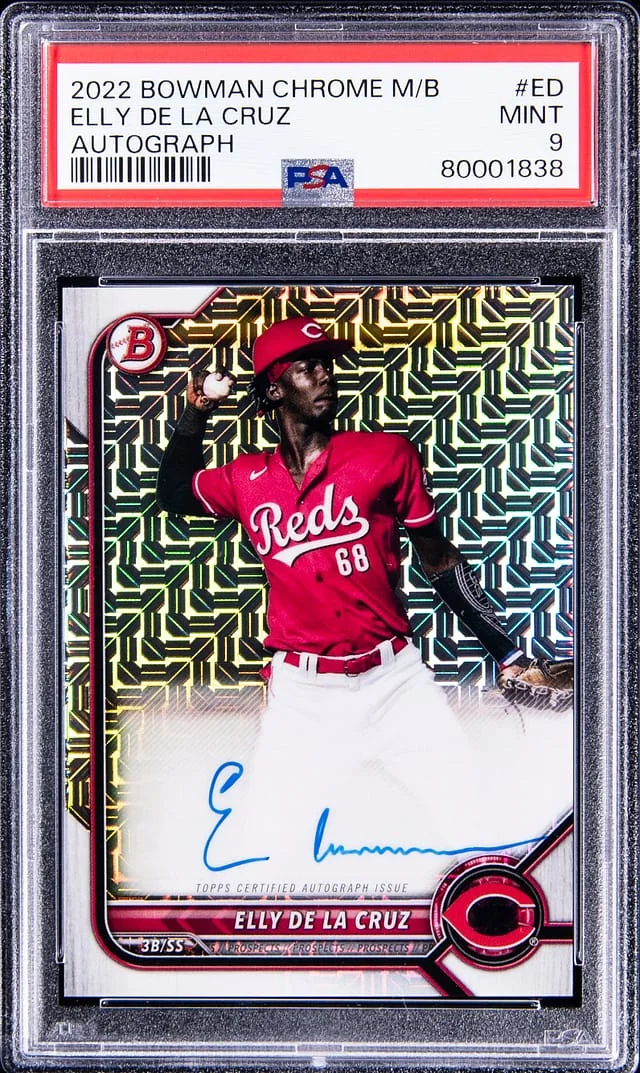 2022 Bowman Chrome Mega Box Elly De La Cruz Autograph #BCMA-ED card image