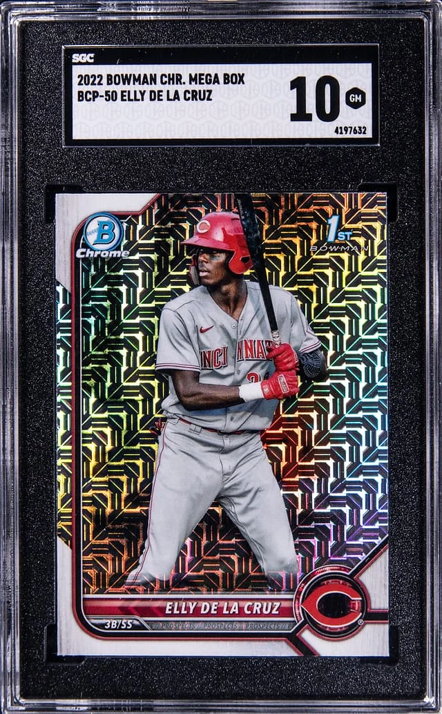 2022 Bowman Chrome Mega Box Elly De La Cruz #BCP50 card image
