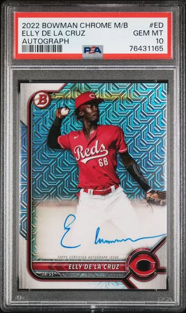 2022 Bowman Chrome Mega Box Elly De La Cruz Autograph #ED card image