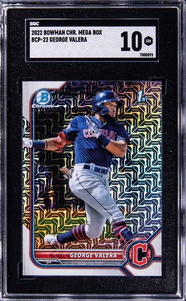 2022 Bowman Chrome Mega Box George Valera #BCP22 card image