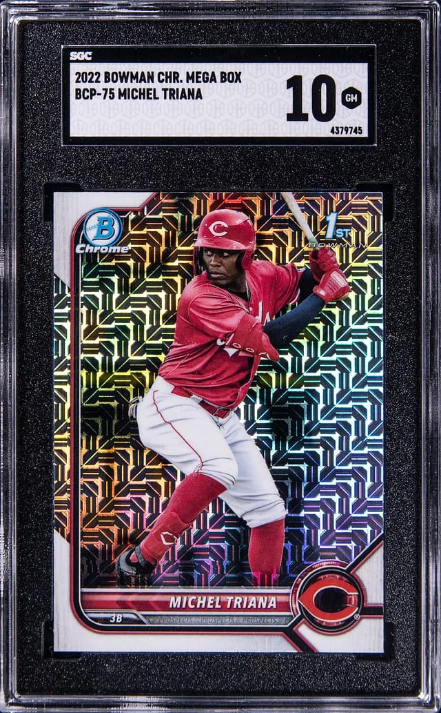 2022 Bowman Chrome Mega Box Michel Triana #BCP75 card image