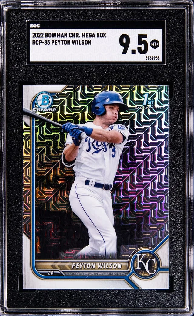 2022 Bowman Chrome Mega Box Peyton Wilson #BCP85 card image
