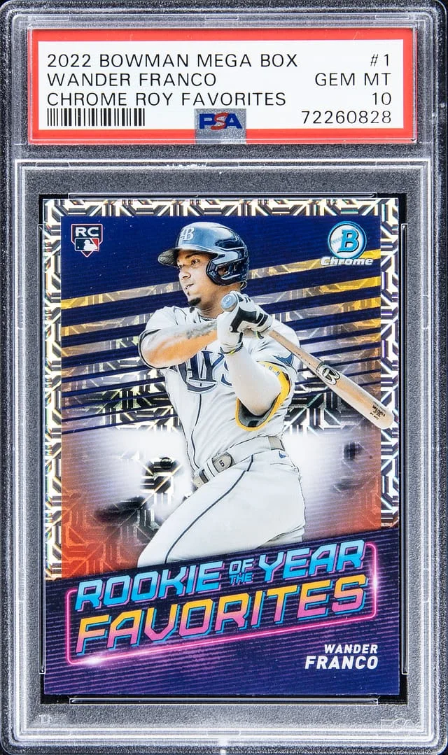 2022 Bowman Chrome Mega Box Wander Franco of the Year Favorites #ROYF-1 card image