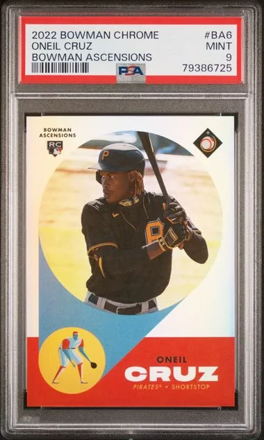 2022 Bowman Chrome Oneil Cruz Bowman Ascensions #BA6 card image