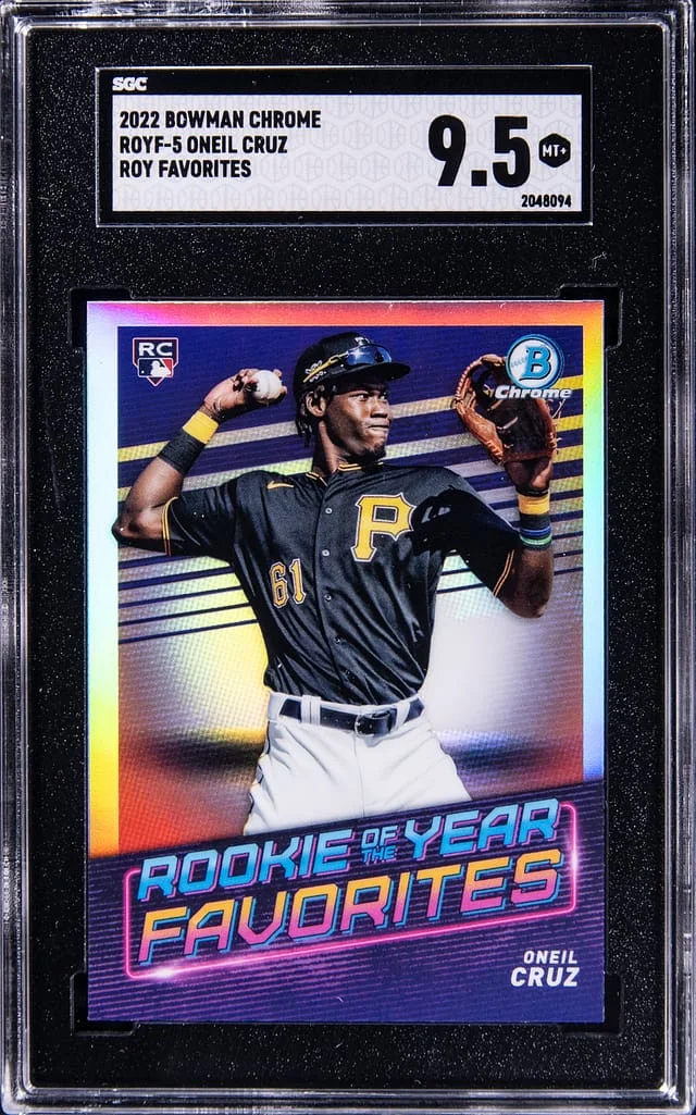 2022 Bowman Chrome Oneil Cruz ROY Favorites #ROYF5 card image