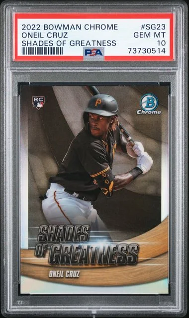 2022 Bowman Chrome Oneil Cruz Shades Of Greatness #SG-23 card image