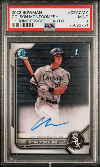 2022 Bowman Chrome Prospect Autographs Cpacmy Colson Montgomery #no-number card image