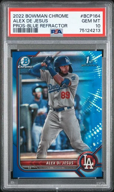 2022 Bowman Chrome Prospects Alex De Jesus Blue Refractor #BCP-164 card image