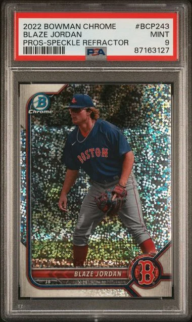 2022 Bowman Chrome Prospects Blaze Jordan Speckle Refractor #BCP243 card image