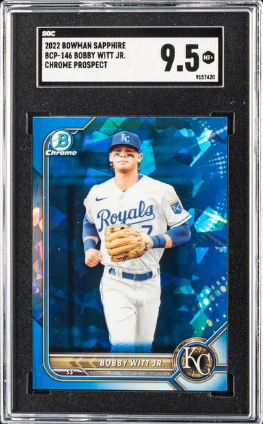 2022 Bowman Chrome Prospects Bobby Witt Jr Sapphire #BCP146 card image
