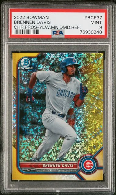 2022 Bowman Chrome Prospects Brennen Davis #BCP37 card image