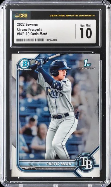 2022 Bowman Chrome Prospects Curtis Mead #BCP10 card image