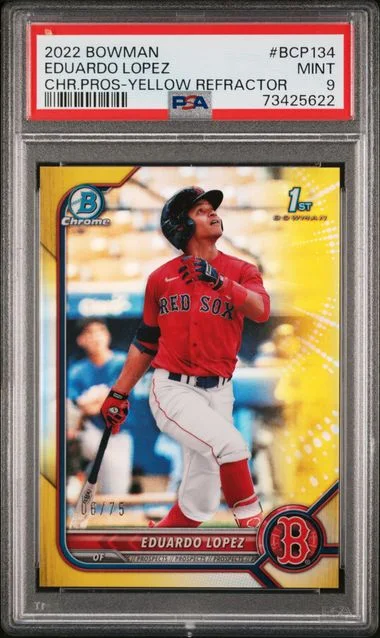 2022 Bowman Chrome Prospects Eduardo Lopez #BCP-134 card image