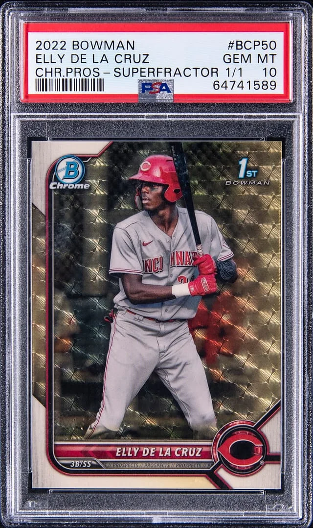 2022 Bowman Chrome Prospects Elly De La Cruz SuperFractor #BCP-50 card image