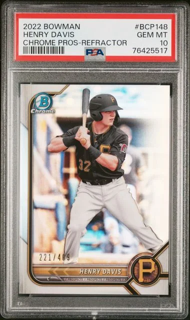 2022 Bowman Chrome Prospects Henry Davis Refractor #BCP-148 card image