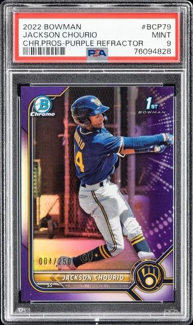 2022 Bowman Chrome Prospects Jackson Chourio #BCP79 card image