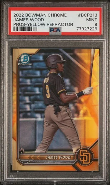 2022 Bowman Chrome Prospects James Wood #BCP213 card image