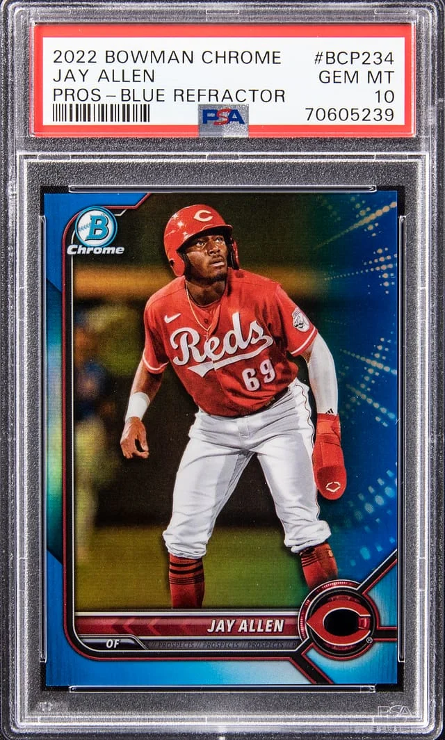 2022 Bowman Chrome Prospects Jay Allen Blue Refractor #BCP-234 card image