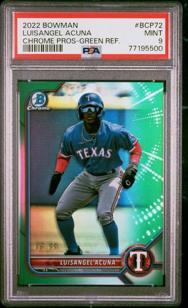 2022 Bowman Chrome Prospects Luisangel Acuna #BCP72 card image