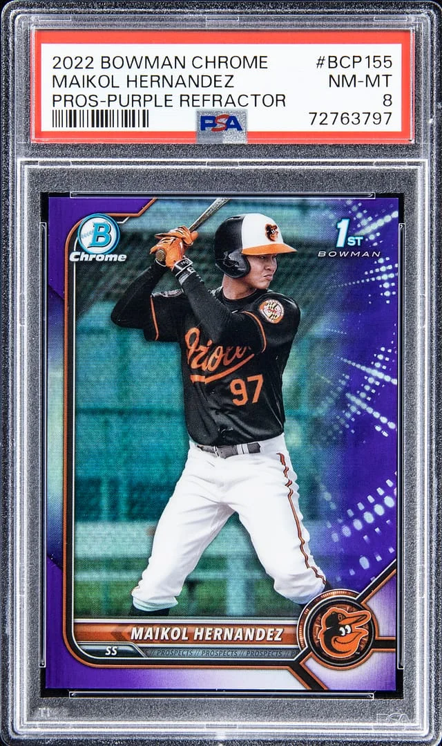 2022 Bowman Chrome Prospects Maikol Hernandez #BCP155 card image