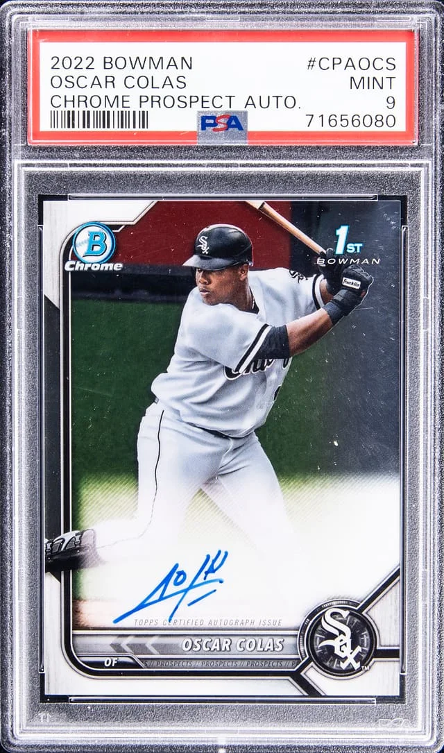 2022 Bowman Chrome Prospects Oscar Colas Autograph #CPA-OCS card image