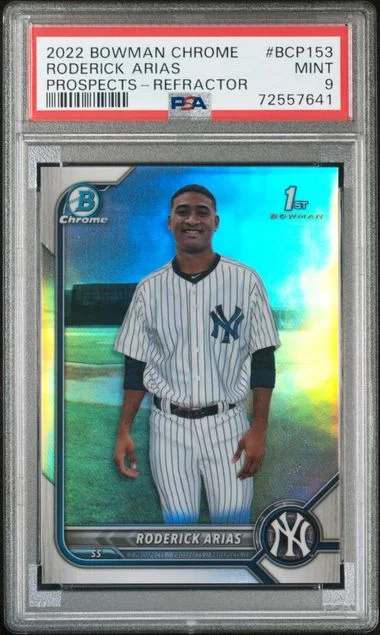 2022 Bowman Chrome Prospects Roderick Arias Refractor #BCP-153 card image