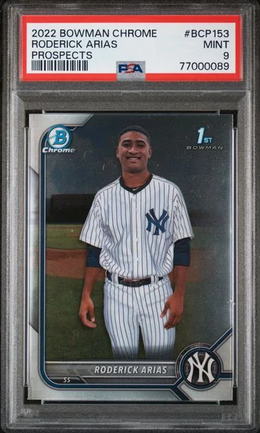 2022 Bowman Chrome Prospects Roderick Arias #BCP153 card image