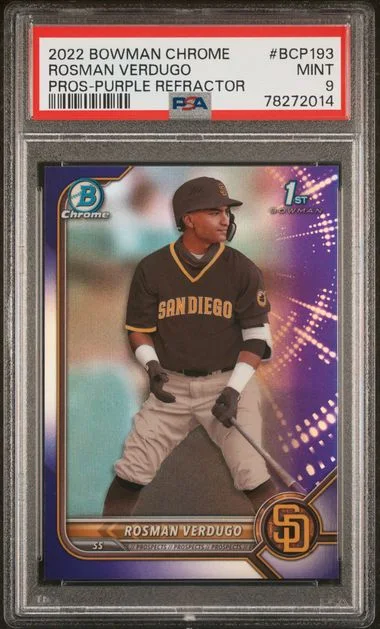 2022 Bowman Chrome Prospects Rosman Verdugo #BCP193 card image
