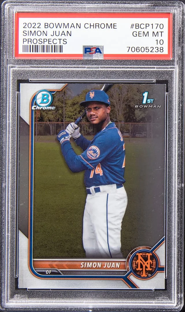 2022 Bowman Chrome Prospects Simon Juan #BCP-170 card image