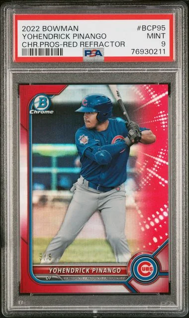 2022 Bowman Chrome Prospects Yohendrick Pinango #BCP95 card image