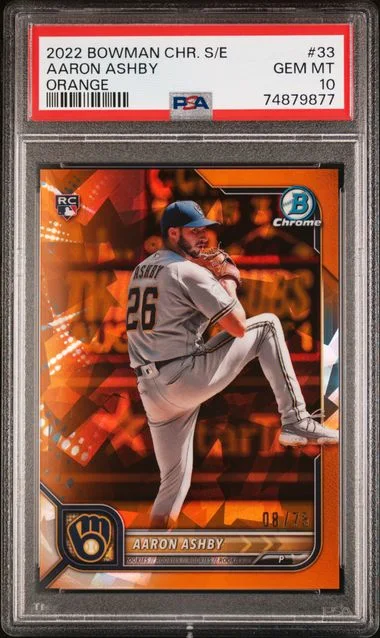 2022 Bowman Chrome Sapphire Aaron Ashby Edition #33 card image