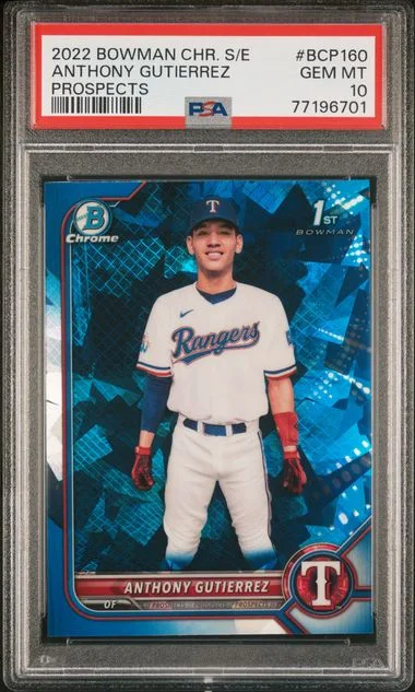 2022 Bowman Chrome Sapphire Anthony Gutierrez Edition Prospects #BCP160 card image