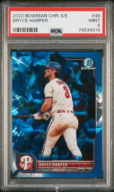 2022 Bowman Chrome Sapphire Bryce Harper Edition #46 card image