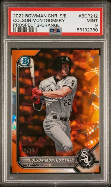 2022 Bowman Chrome Sapphire Colson Montgomery Edition Prospects Orange #BCP-212 card image
