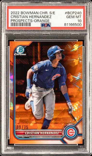 2022 Bowman Chrome Sapphire Cristian Hernandez Edition Prospects Orange #BCP-240 card image