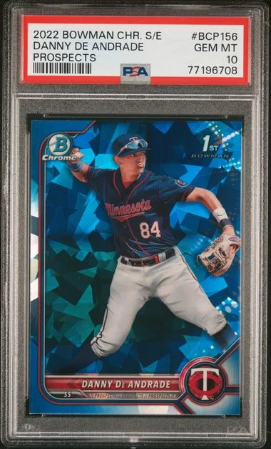 2022 Bowman Chrome Sapphire Danny De Andrade Edition Prospects #BCP156 card image