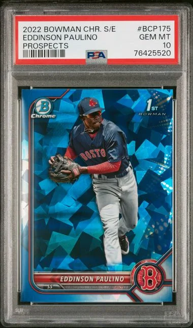 2022 Bowman Chrome Sapphire Eddinson Paulino Edition Prospects #BCP-175 card image
