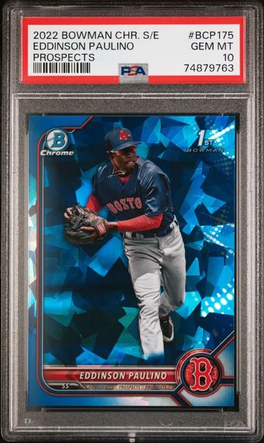 2022 Bowman Chrome Sapphire Eddinson Paulino Edition Prospects Orange #BCP175 card image