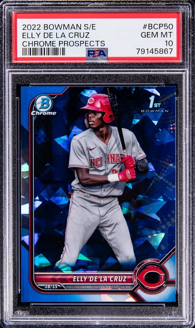 2022 Bowman Chrome Sapphire Elly De La Cruz Edition #BCP50 card image