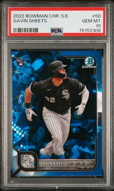2022 Bowman Chrome Sapphire Gavin Sheets Edition #50 card image