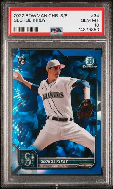 2022 Bowman Chrome Sapphire George Kirby Edition #34 card image