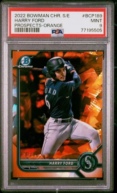 2022 Bowman Chrome Sapphire Harry Ford Edition Prospects #BCP189 card image