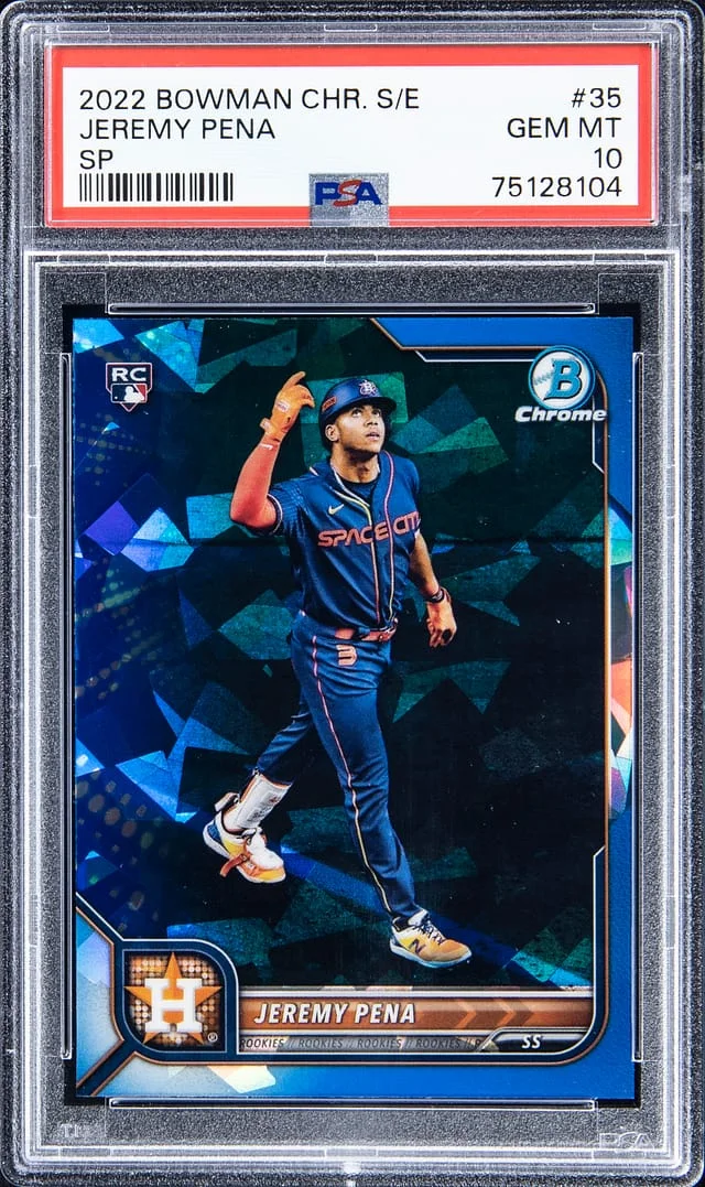 2022 Bowman Chrome Sapphire Jeremy Pena Edition SP Orange #35 card image