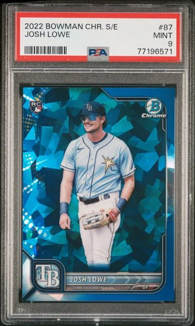2022 Bowman Chrome Sapphire Josh Lowe Edition #87 card image